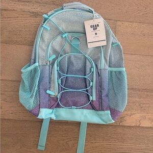 Pottery Barn Teen Glitter Backpack - Blue and Purple
